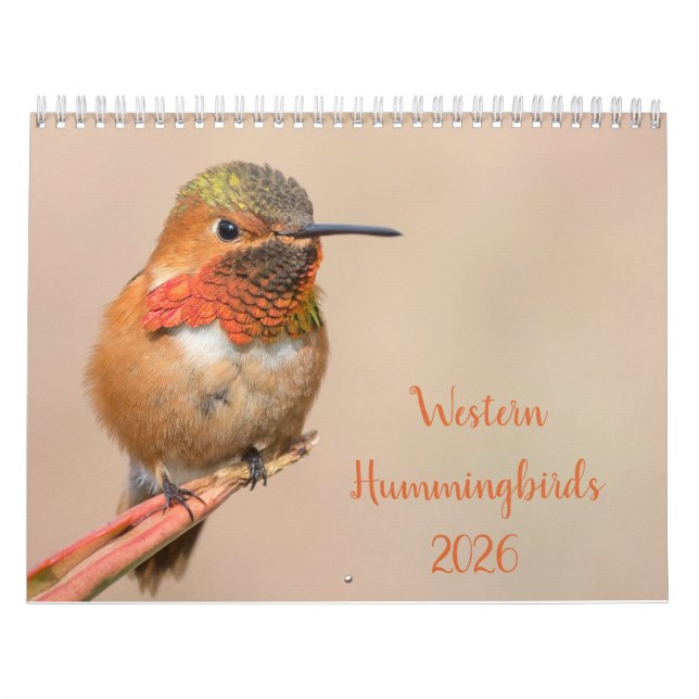 2021 Westernare foto av Hummingbird Kalender (Omslag)
