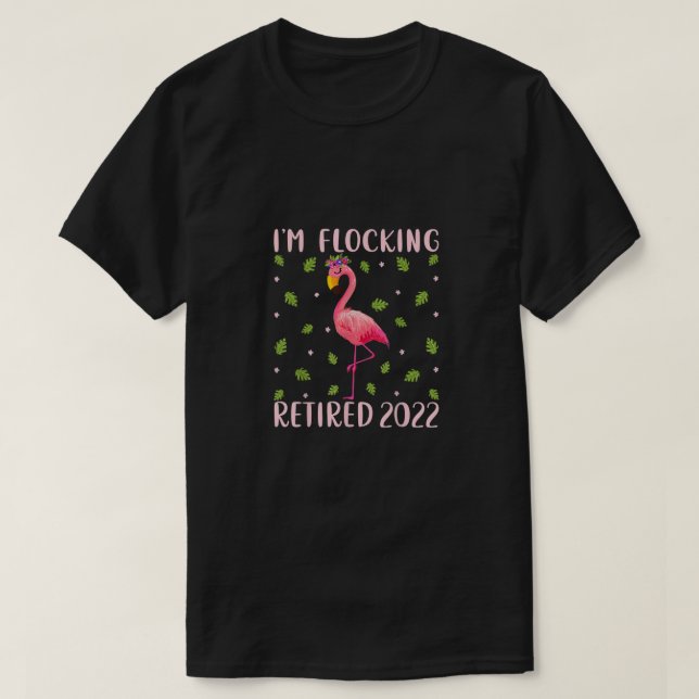 2022-2022-2022 - Flamingo Älskare I T Shirt (Design framsida)