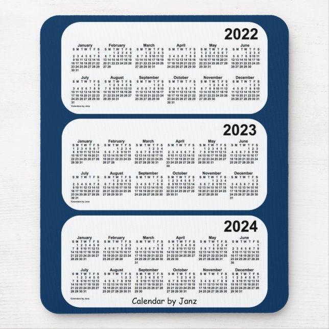 2022-2024 Polisbox Blue 3 Year Calendar by Janz Musmatta (Framsidan)