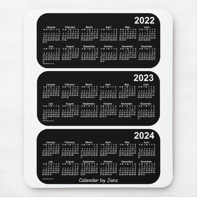 2022-2024 Vitnyare treårskalender från Janz Musmatta (Framsidan)