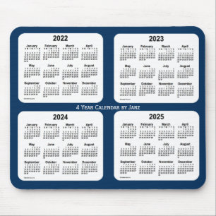 2022-2025 Polisbox Blue 4 Year Calendar by Janz Musmatta