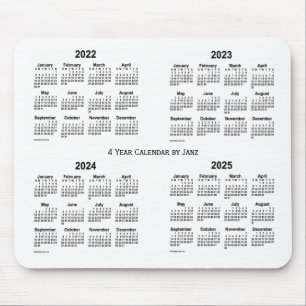 2022-2025 Vitbok 4-årskalender från Janz Musmatta