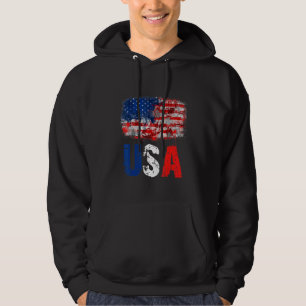 2022 4 juli 2012, Förenta staterna Flagga Hoodie