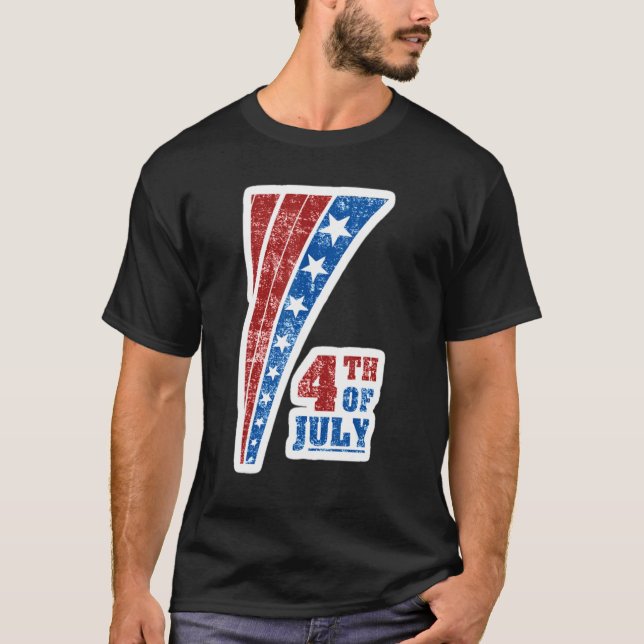 2022 4 juli 2012, Förenta staterna Flagga T Shirt (Framsida)