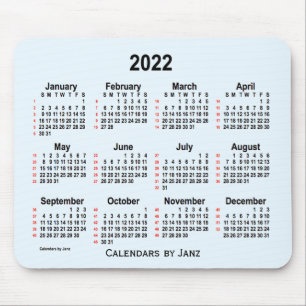 2022 Alice Blue 52 veckors kalender av Janz Musmatta