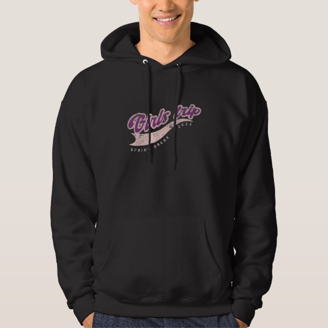 2022 All Girls Resa Påsklov Retro Vacay Purpl Hoodie (Framsida)