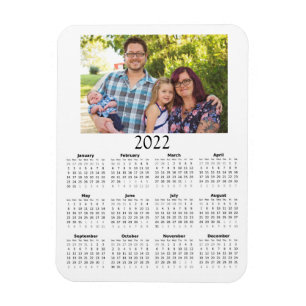 2022 Anpassad fotokalender Mini Magnet