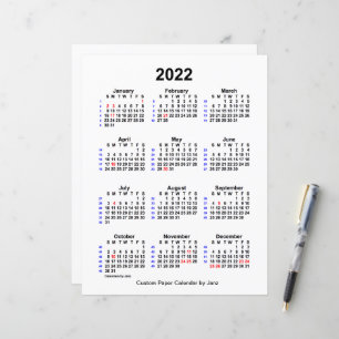 2022-Anpassningsbarnas Helgdag 52 veckors kalender