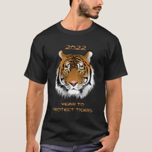 2022 År för skydd av tigrare T Shirt