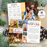 2022: Årets fotokollage 2023-kalender Julkort<br><div class="desc">Unikt Julhälsningar kort för anpassningsbar med en fotosamlingsmall med 8 bilder av olika former och storlekar framtill och en på baksidan. Utformningen erbjuder ett redigerbart hälsning (exemplet visar GOD JUL som du kan byta till GLAD HELG, GOTT NYTT ÅR eller annan Julhälsningar och en redigerbar rubrik VAD A YEAR! under...</div>