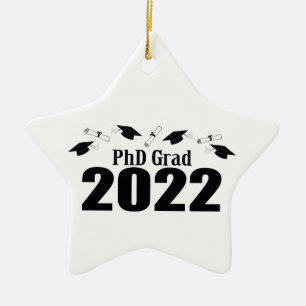 2022 års Caps and Diplomas (Black) Julgransprydnad Keramik