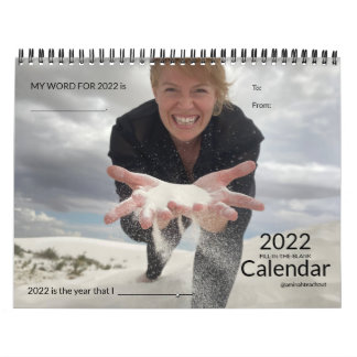 2022 års kalender för fyllning