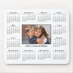 2022 års moderna kalender Ditt foto och Namn on W Musmatta
