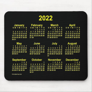 2022 års Neon Gult Calendar från Janz Musmatta