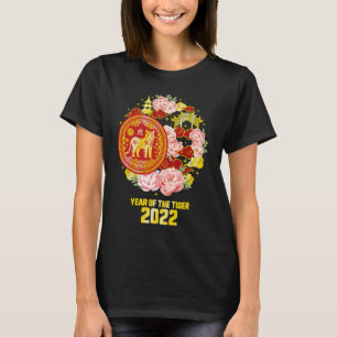 2022 års Tiger Lunar Gott nytt år kinesisk Zo T Shirt