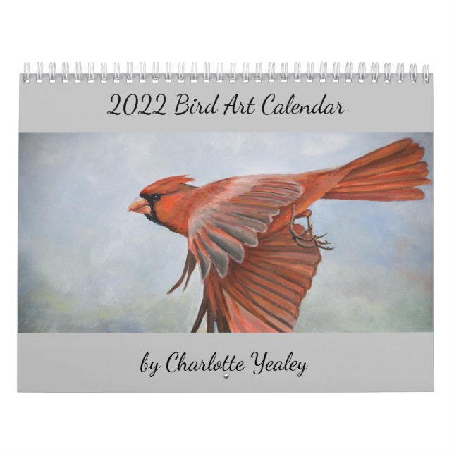2022 Bird Art Calendar av Charlotte Yealey Kalender (Omslag)