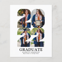 2022 BUDGET Modern fotomeddelande med Big Script 5 Flygblad