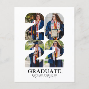 2022 BUDGET Modern fotomeddelande med Big Script 5 Flygblad