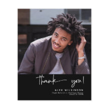 2022 BUDGET Roligt Script Modern Photo - tackkort