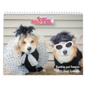 2022 Bumbler och Dawgins Corgi Calendar Kalender