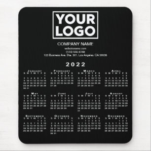 2022 Calendar Company Logotyp and Text on Black Musmatta