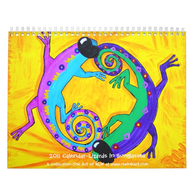 2022 Calendar~Lizards in Sunglass Kalender (Omslag)
