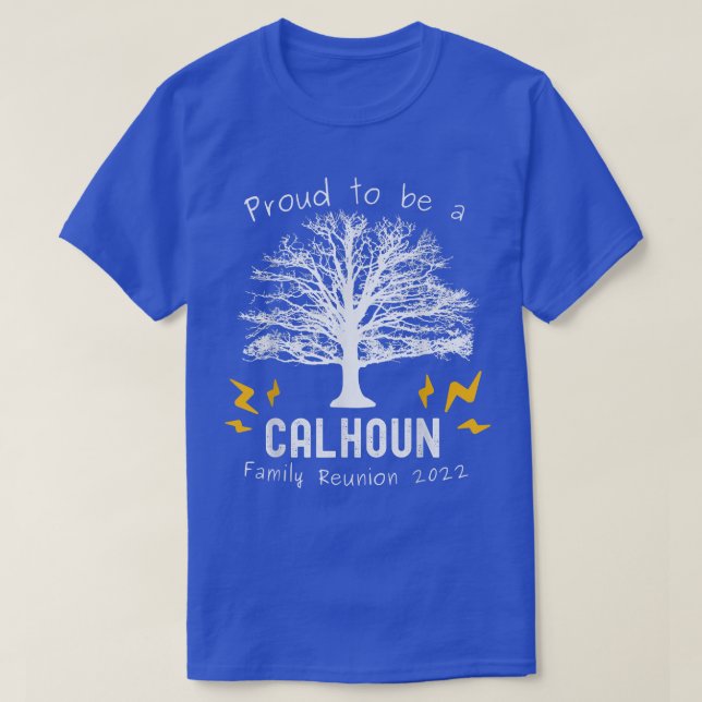 2022 Calhoun Family Reunion Träd sommaren Party T Shirt (Design framsida)