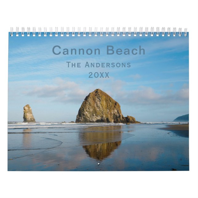 2022 Cannon Beach Oregon-familjefotografi Kalender (Omslag)