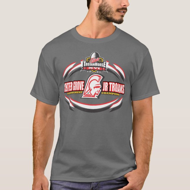 2022 Center Grove Trojan Horse Championship Team T Shirt (Framsida)