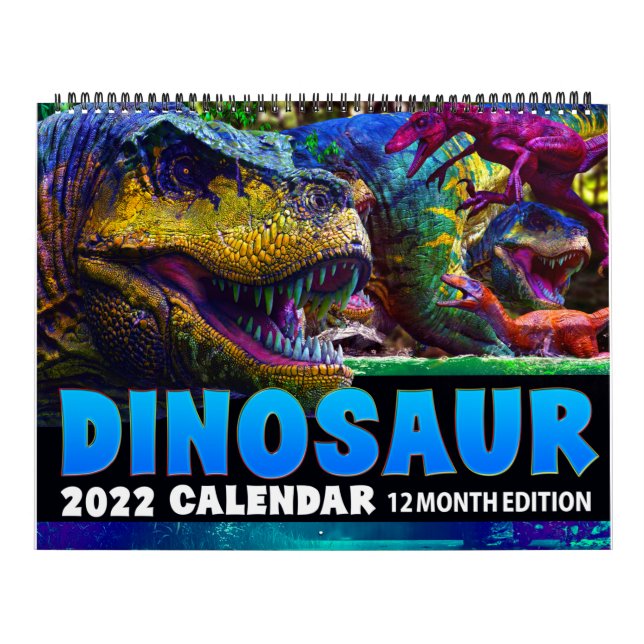 2022 DINOSAUR WORLD CALENDAR: Kids Calendar Print Kalender (Omslag)