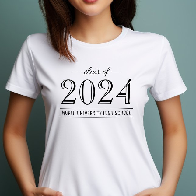 2022 Elegant Svarta och vita Anpassningsbarna Stud T Shirt (Skapare uppladdad)