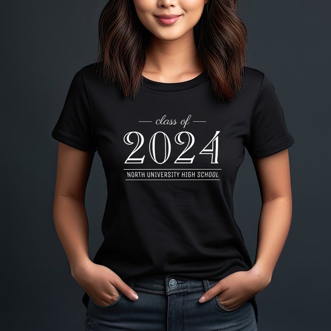 2022 Elegant Svarta och vita Anpassningsbarna Stud T Shirt (Skapare uppladdad)