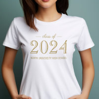 2022 Eleganten Guld Anpassningsbar Studenten
