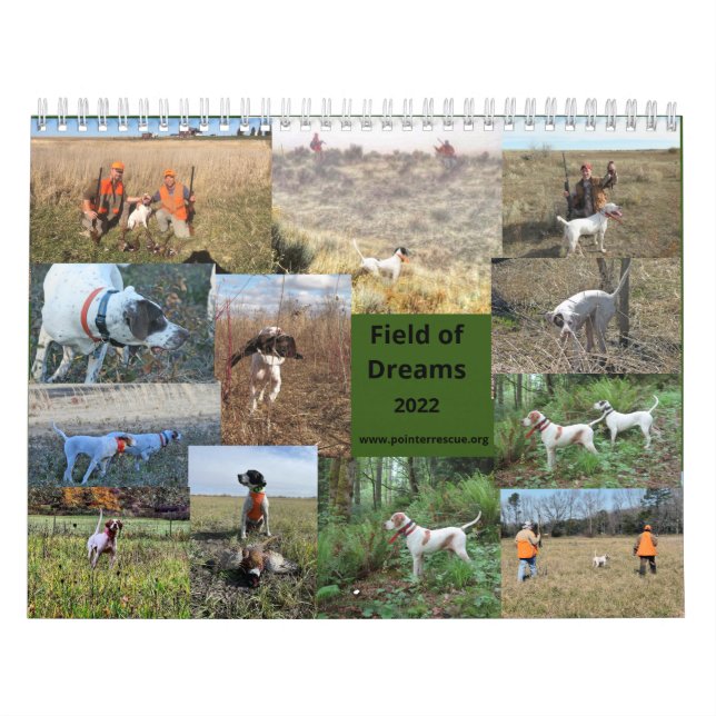 2022 Fält i Dreams Upland Birdhunting Calendar Kalender (Omslag)