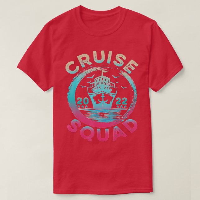 2022 Family Cruise Men Women Boys Girls Sailing an T Shirt (Design framsida)