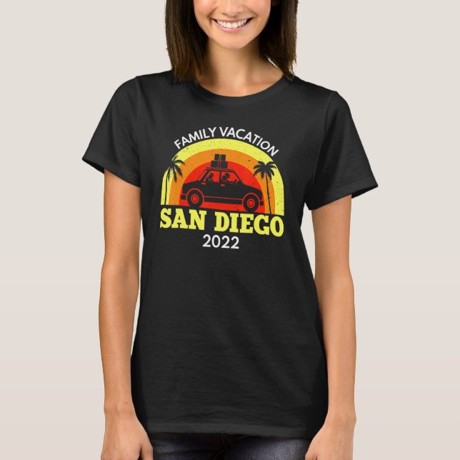 2022 Family Vacation San Diego Ca Matching Car Tri T Shirt (Framsida)