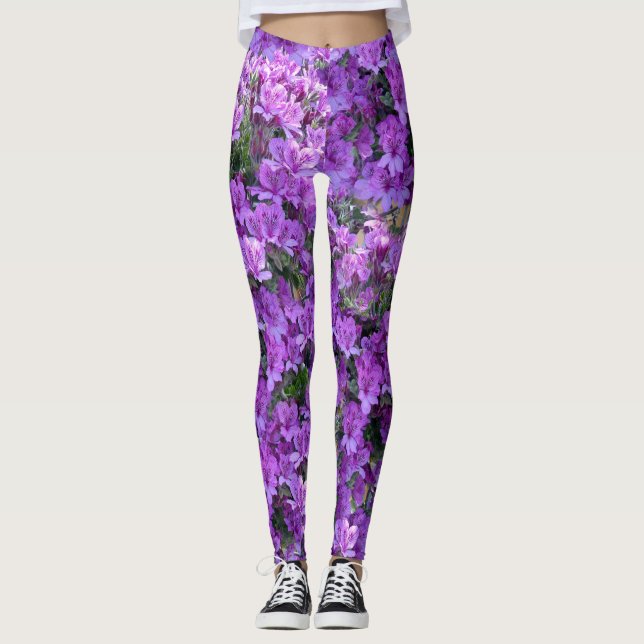 2022 färg av året blommor leggings (Framsida)