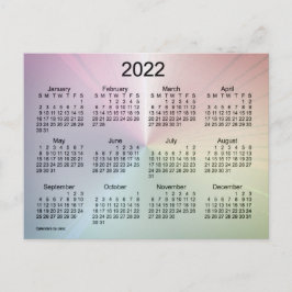 2022 Fog Shimmer Mini Kalender av Janz Vykort