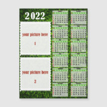 2022 Foto Personlig Calendar Fridge Magnet