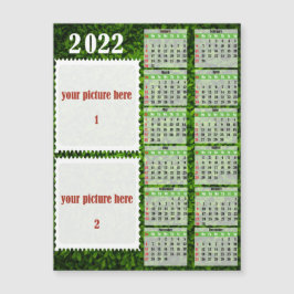 2022 Foto Personlig Calendar Fridge Magnet