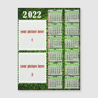 2022 Foto Personlig Calendar Fridge Magnet
