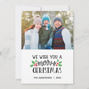 2022 God jul-Helgdag-fotokort Julkort