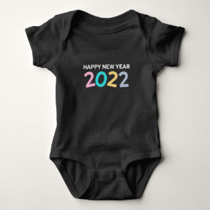 2022 Gott nytt år med färgtext T Shirt