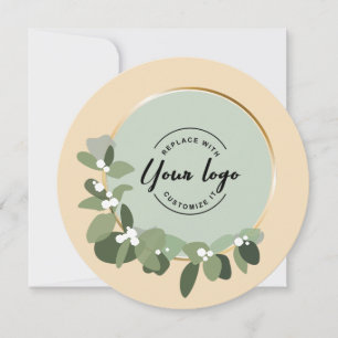 2022 Helgdag Logotyp för Anpassningsbar av utandni Julkort