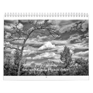 2022 Kalender, Eric och Kenna Photos, b&w Kalender