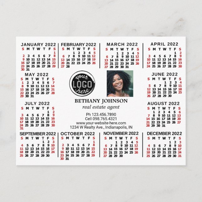 2022 Kalender (Se Beskrivning för ny version)  Vykort (Framsida)