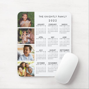 2022 Kalenderfamilj 4 Photo Collage White Musmatta