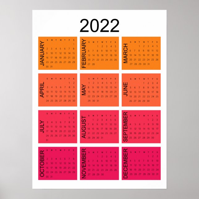 2022 Kalendern Poster (Framsidan)