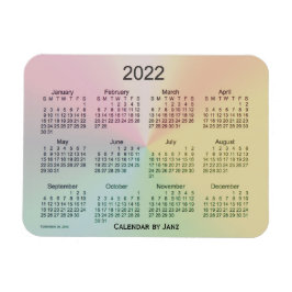 2022 La Boca Shimmer Calendar av Janz 3x4 Magnet