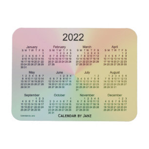 2022 La Boca Shimmer Calendar av Janz 3x4 Magnet